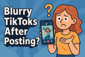 Blurry TikToks After Posting